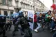 Police clashes with demonstrators during a protest, in Rome,