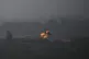 An explosion erupts in the northern Gaza Strip, as seen from