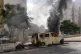 Israel cars on fire